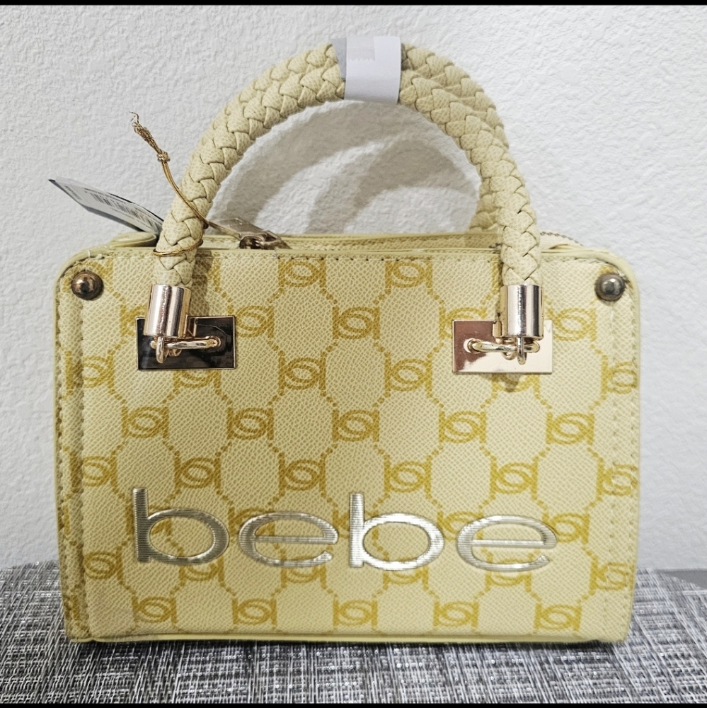 Bebe Gold Patterned Mini Bag